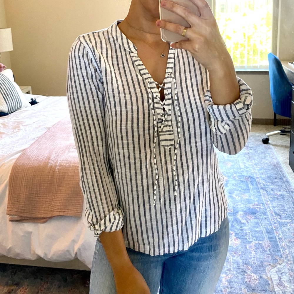 Striped Tunic Blouse